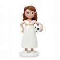 Figura torta comunione calciatrice