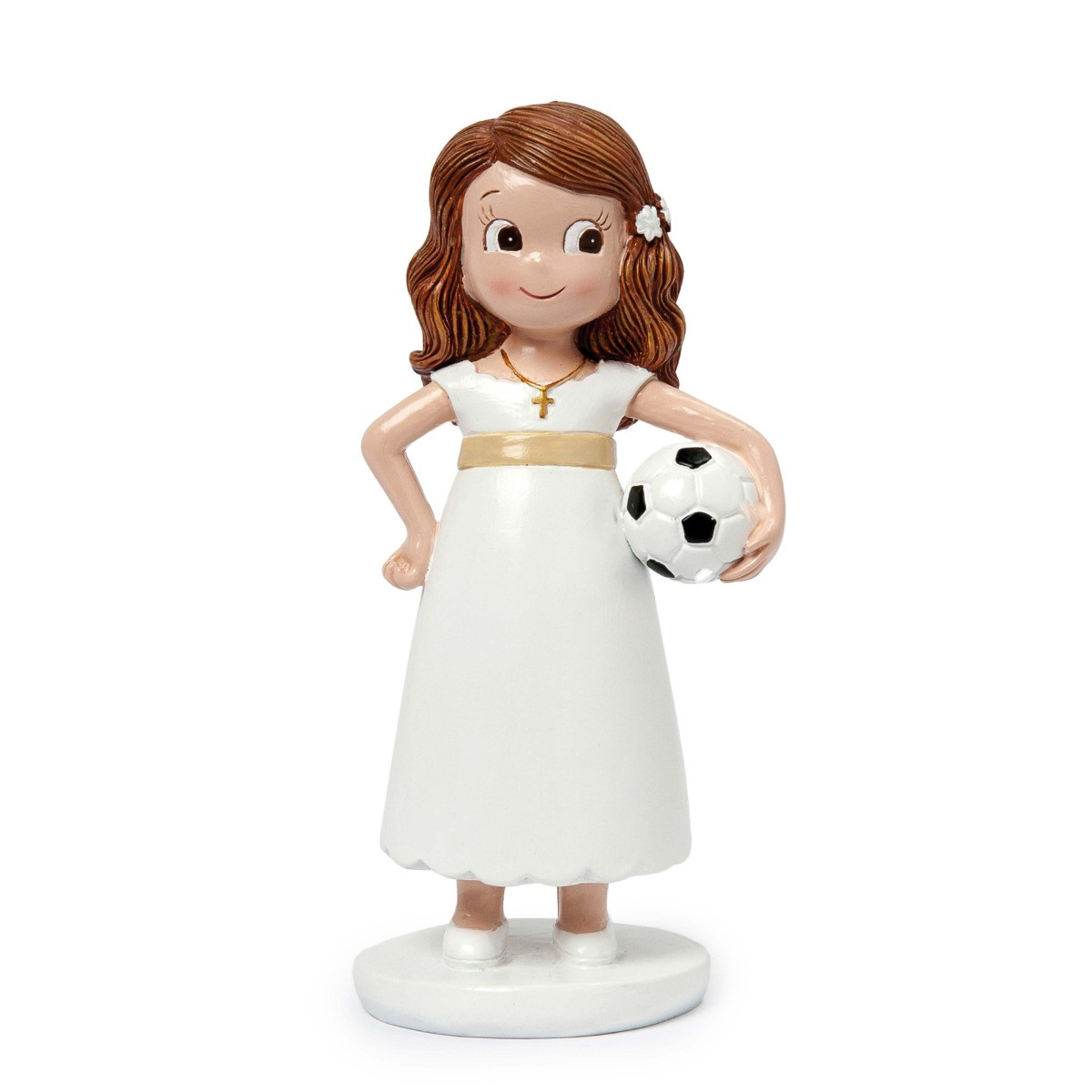 Figura torta comunione calciatrice