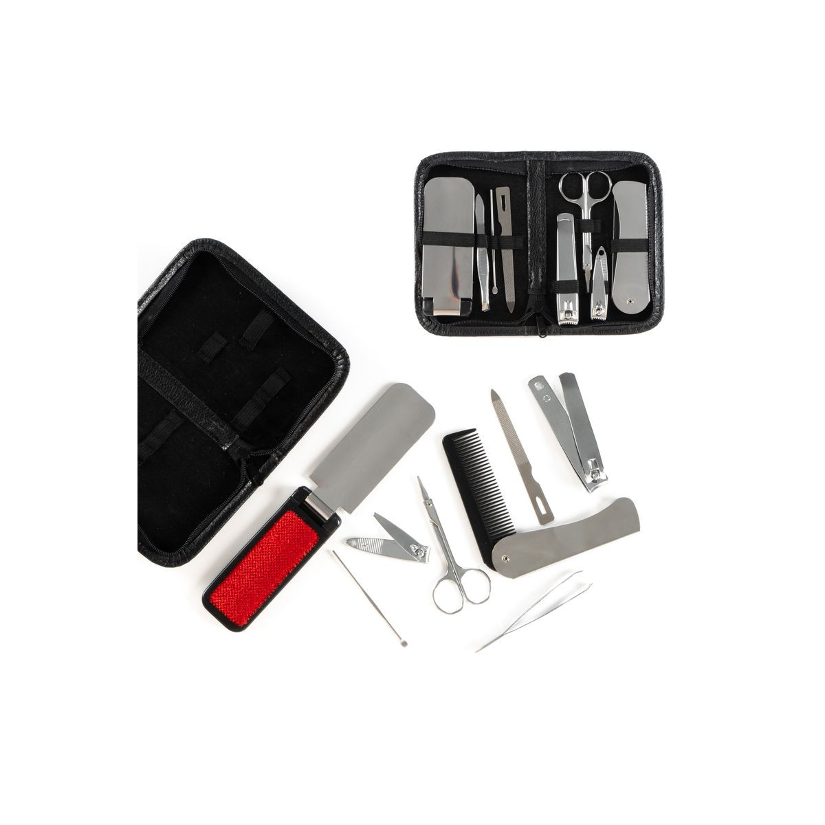 Accessori per la cura personale in custodia nera