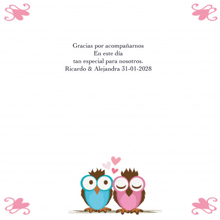Biglietto di ringraziamento per evento personalizzato