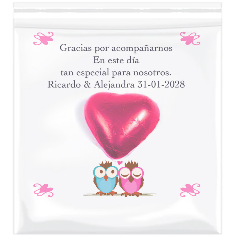 Biglietto di ringraziamento personalizzato per matrimonio