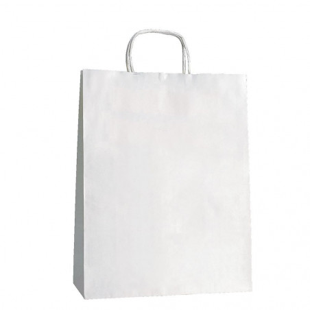 Beauty case da donna bianco con sacchetto regalo e adesivo personalizzabile con testo e foto