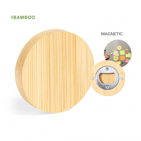 Apribottiglie con magnete presentato con biglietto personalizzabile e adesivo per la comunione