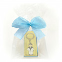 Confezione da 40 portachiavi comunione bambino in astuccio blu