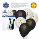 Palloncini stampati 4 bianchi neri