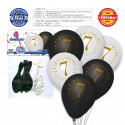 Palloncini stampati 7 bianchi neri