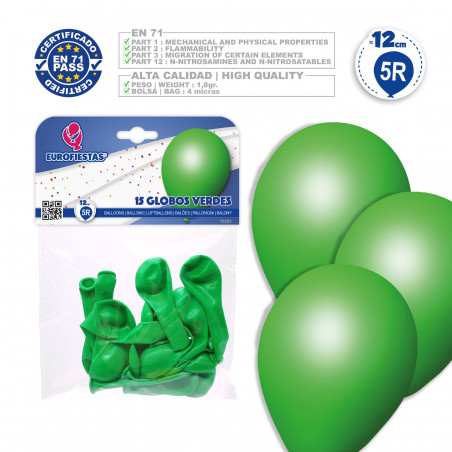 Palloncini 5r 15 verdi