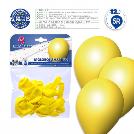 Palloncini 5r 15 gialli