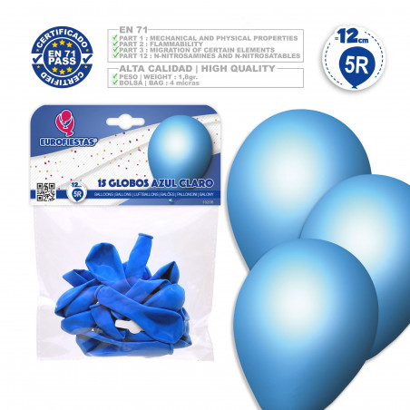 "Globos 5r 15 blu chiaro"