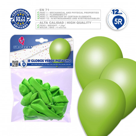 Palloncini 5r 15 verde pistacchio