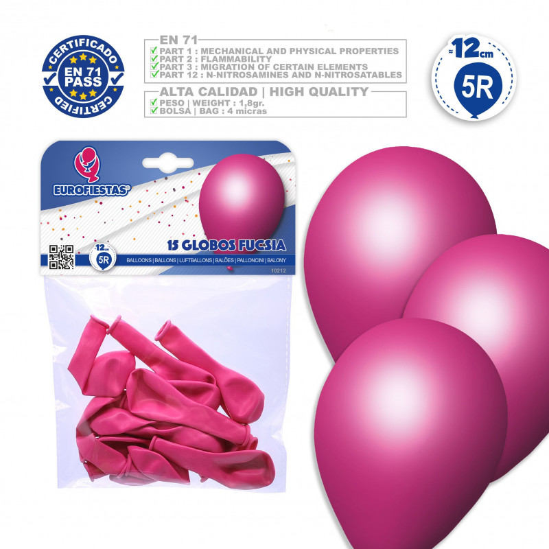 Palloncini 5r 15 fucsia