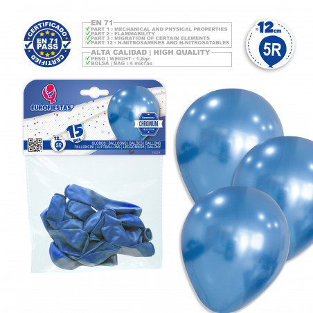 Palloncini 5r 15 blu cromo
