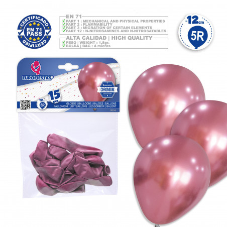Palloncini 5r 15 rosa cromo