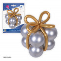 "Globos forma argento fiocco oro"