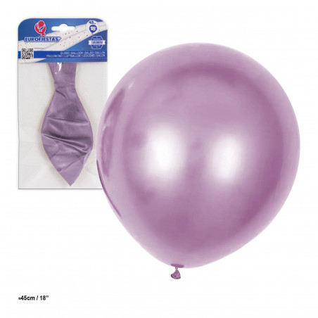 Palloncino in lattice metallizzato 18" 45cm rosa