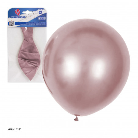 Palloncino in lattice metallizzato 18 45cm oro rosa