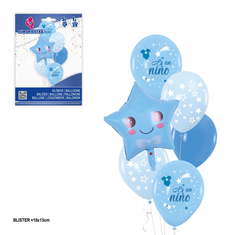 "Set palloncini a stella smile è un bambino."