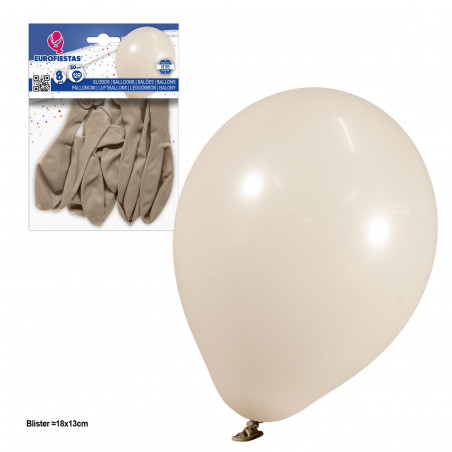 Palloncini 12r 2 8g 8pz retro grigio agata