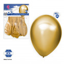Palloncini 12r 6pz metallo oro