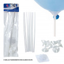Supporto per palloncini con base trasparente 8 pezzi