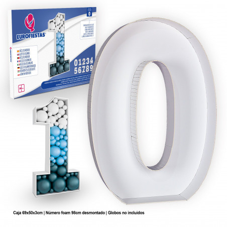 Struttura in foam per palloni giganti numero 0