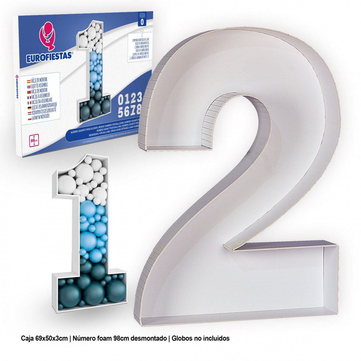 Struttura in foam per palloni giganti numero 2.