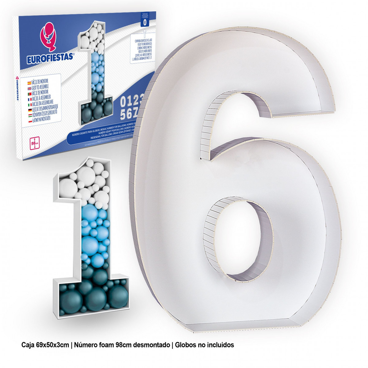 Struttura in foam per palloni giganti numero 6