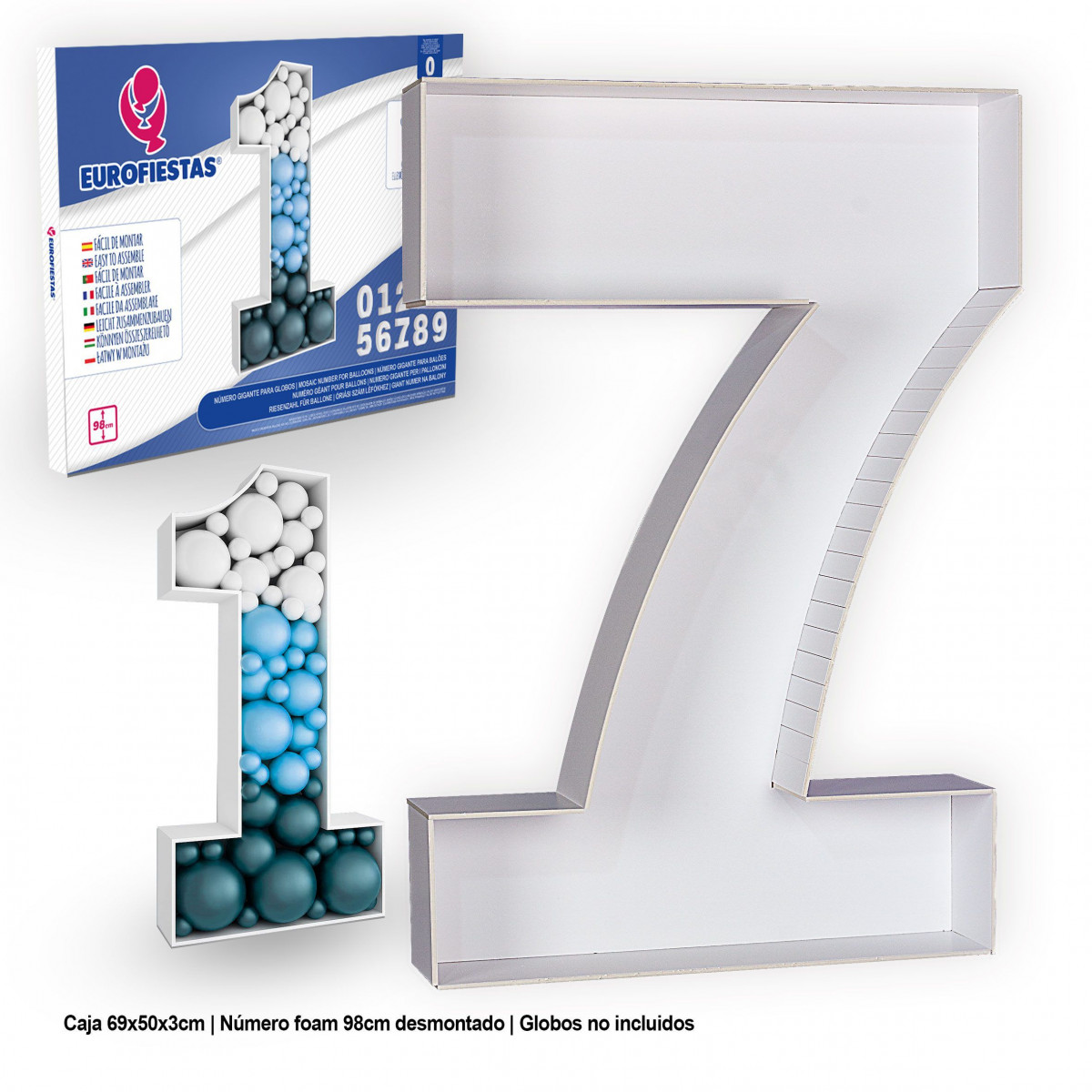 Struttura in schiuma per palloni giganti numero 7