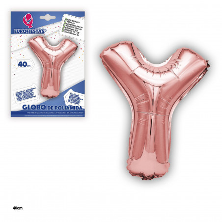 Globo in foil oro rosa 40cm e