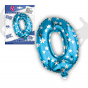 Globo foil 0 blu 40cm