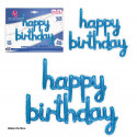 Set palloncini foil felice compleanno blu