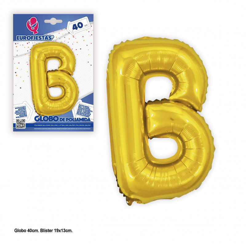 Globo foil 40cm oro brillante b