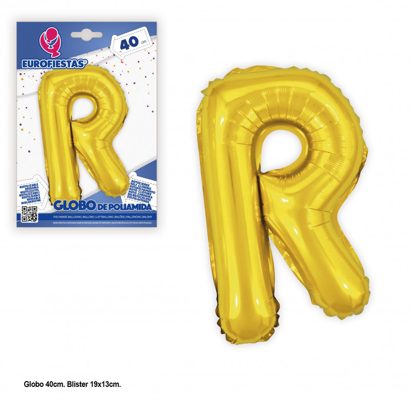 Globo foil 40cm oro brillante r
