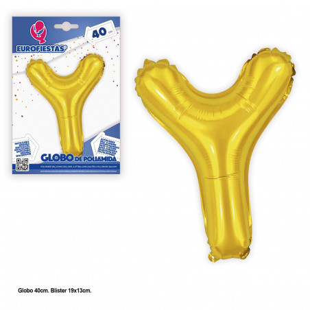 Globo foil 40cm oro brillante e