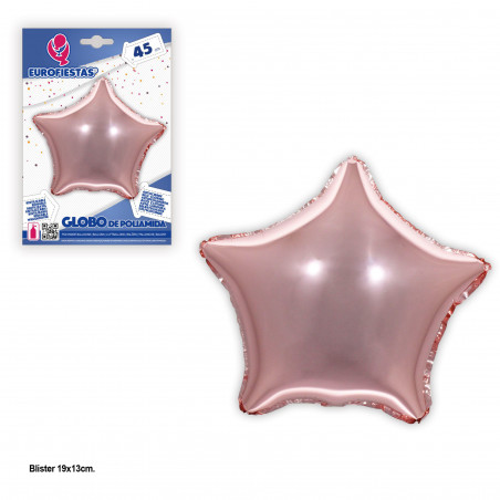 Globo foil stella oro rosa 45cm