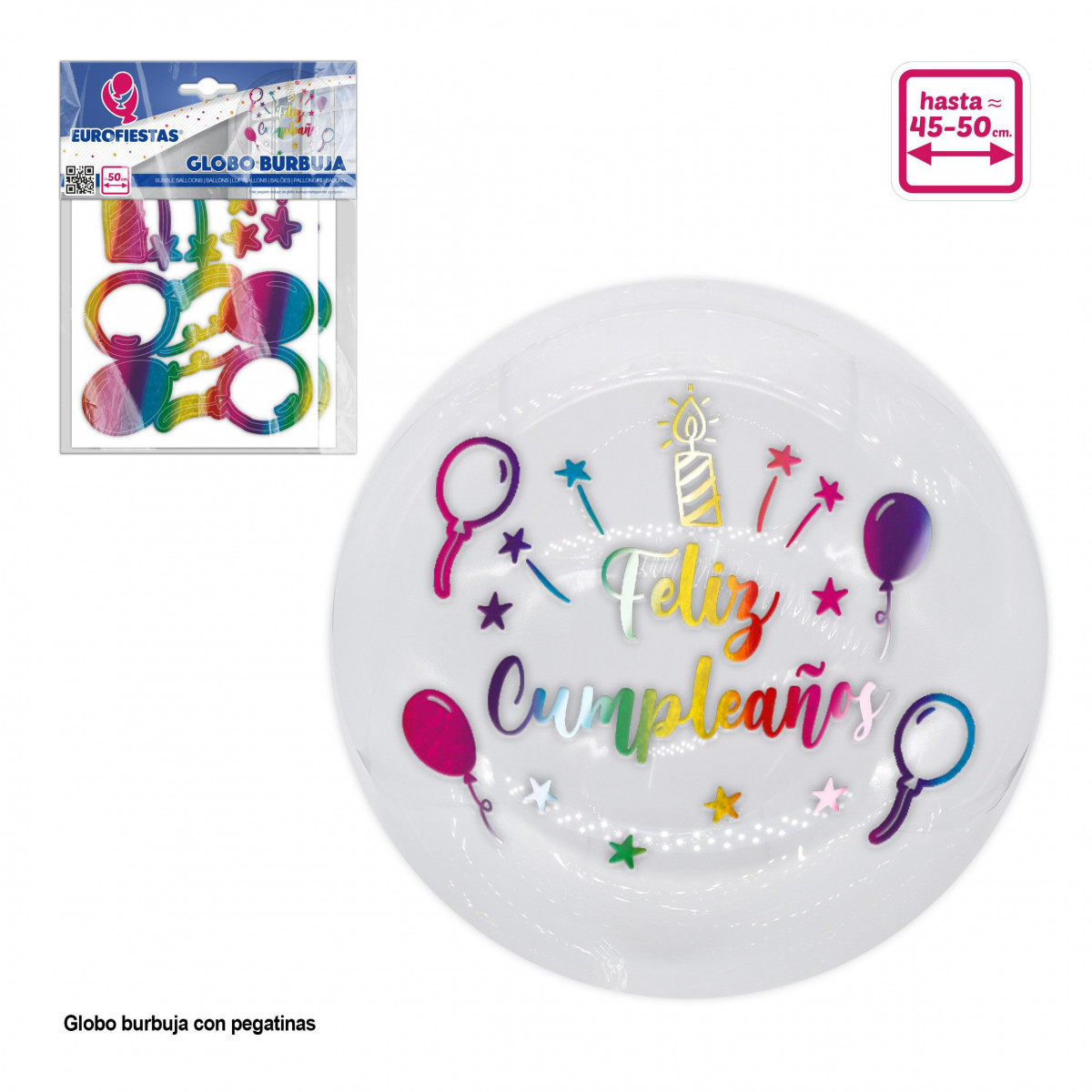 Globo bolla adesivi felice compleanno palloncini tonalità