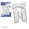 Globo foil 40cm. argento lucido