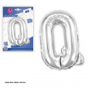 Globo foil 40cm. argento lucido q