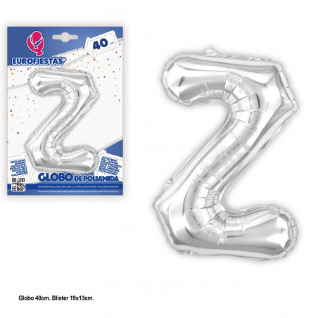 Palloncini in lamina glitter argento da 40 cm