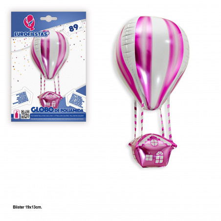 Globo foil 90 cm pallone aerostatico rosa