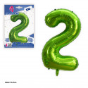 Globo foil 1m verde n° 2