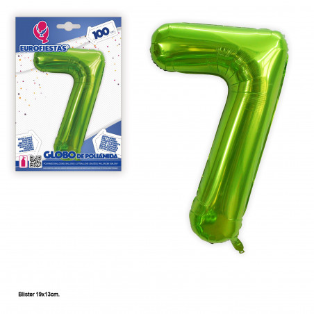 Globo foil 1m verde n. 7