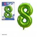 Globo foil 1m verde n. 8