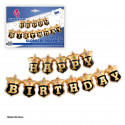 Globos foil ghirlanda buon compleanno scudo nero