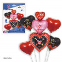 Set palloncini foil cuori ti amo