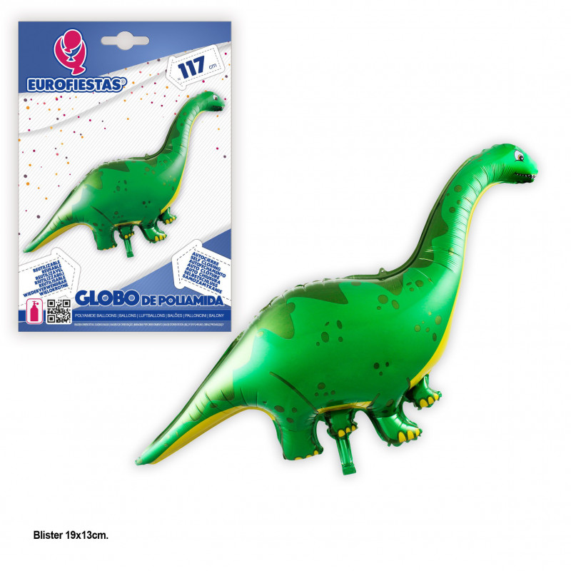 Globo foil brontosauro 117cm