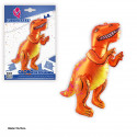 Globo foil da terra tirannosauro arancione 64 cm