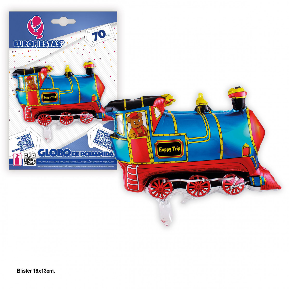Globo foil locomotiva 70cm