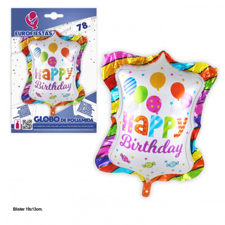 Globo foil buon compleanno 78 cm