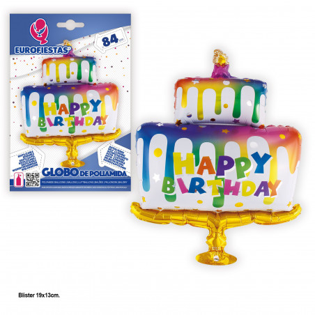 Globo foil torta buon compleanno